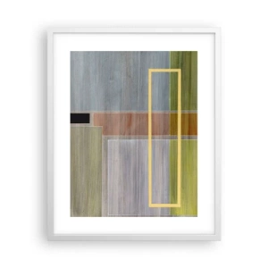 Plakat i hvid ramme - Lige og rolig - 40x50 cm