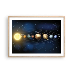 Plakat i ramme af lyst egetræ - En ud af ti - 70x50 cm