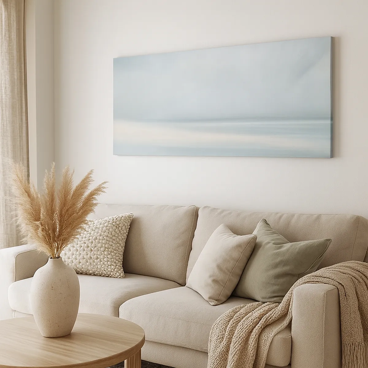 Lærredstryk - Billede på lærred - Fred hele vejen til horisonten - 30x30 cm