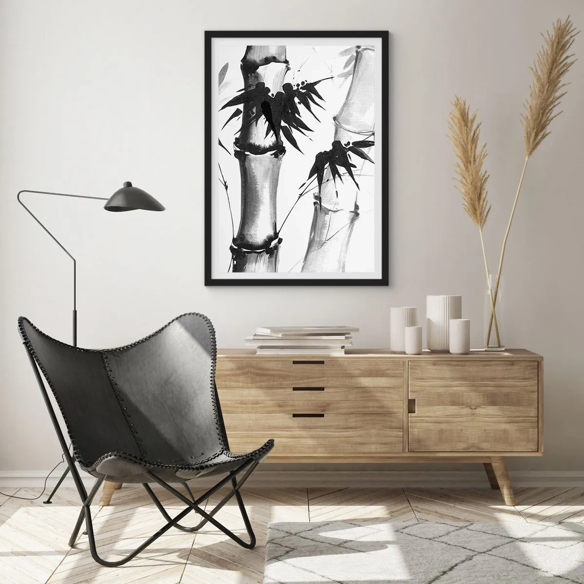 Plakat i sort ramme - Nærbillede af Orienten - 40x50 cm