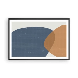 Plakat i sort ramme - Ovaler og påvirkninger - 91x61 cm