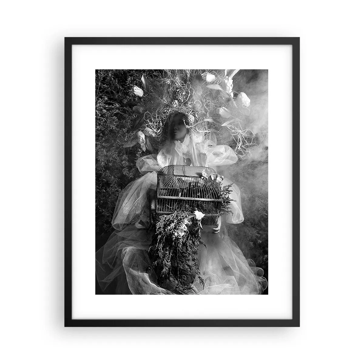 Plakat i sort ramme - Selve Moder - Naturen - 40x50 cm