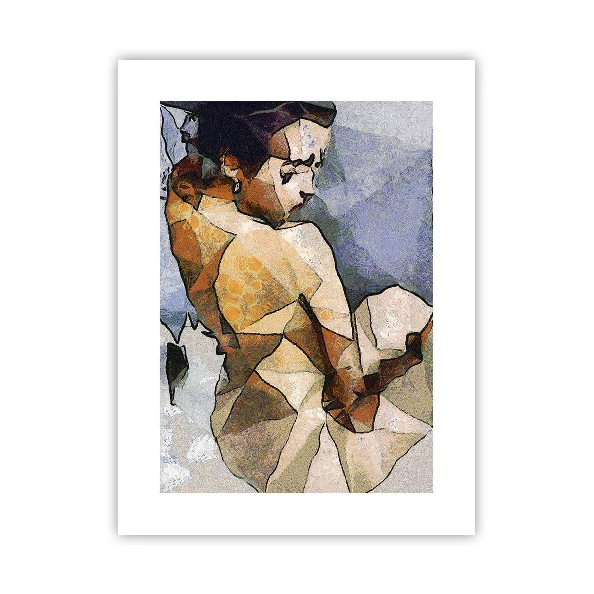 Plakat - I kubismens ånd - 30x40 cm