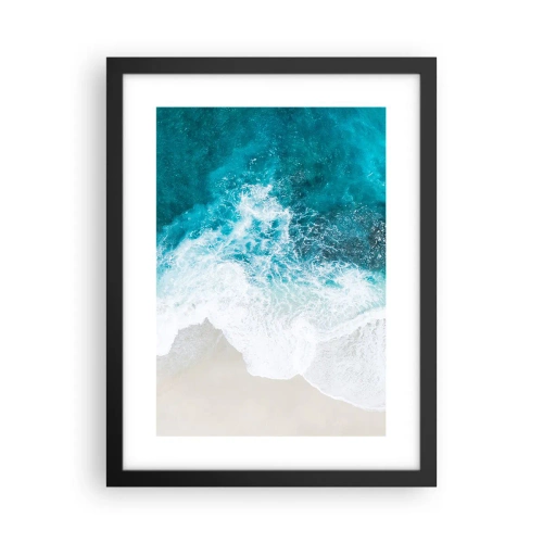 Plakat i sort ramme - Naturlig kærtegn - 30x40 cm