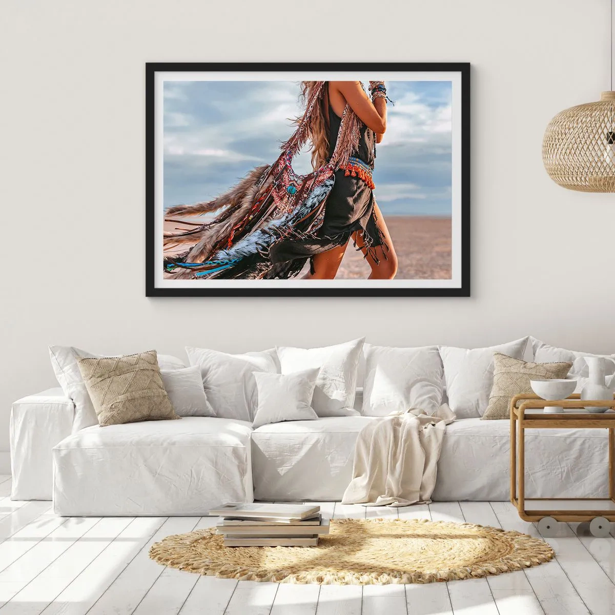Plakat i sort ramme - Shamanens pige - 70x50 cm