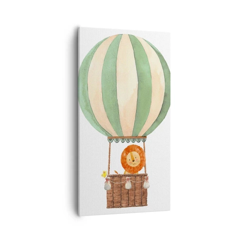 Lærredstryk - Billede på lærred - Leons rejser - 55x100 cm