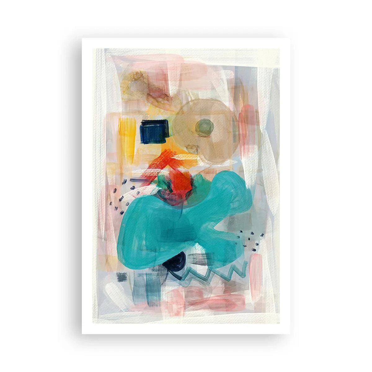 Plakat - Et farverigt spil - 70x100 cm