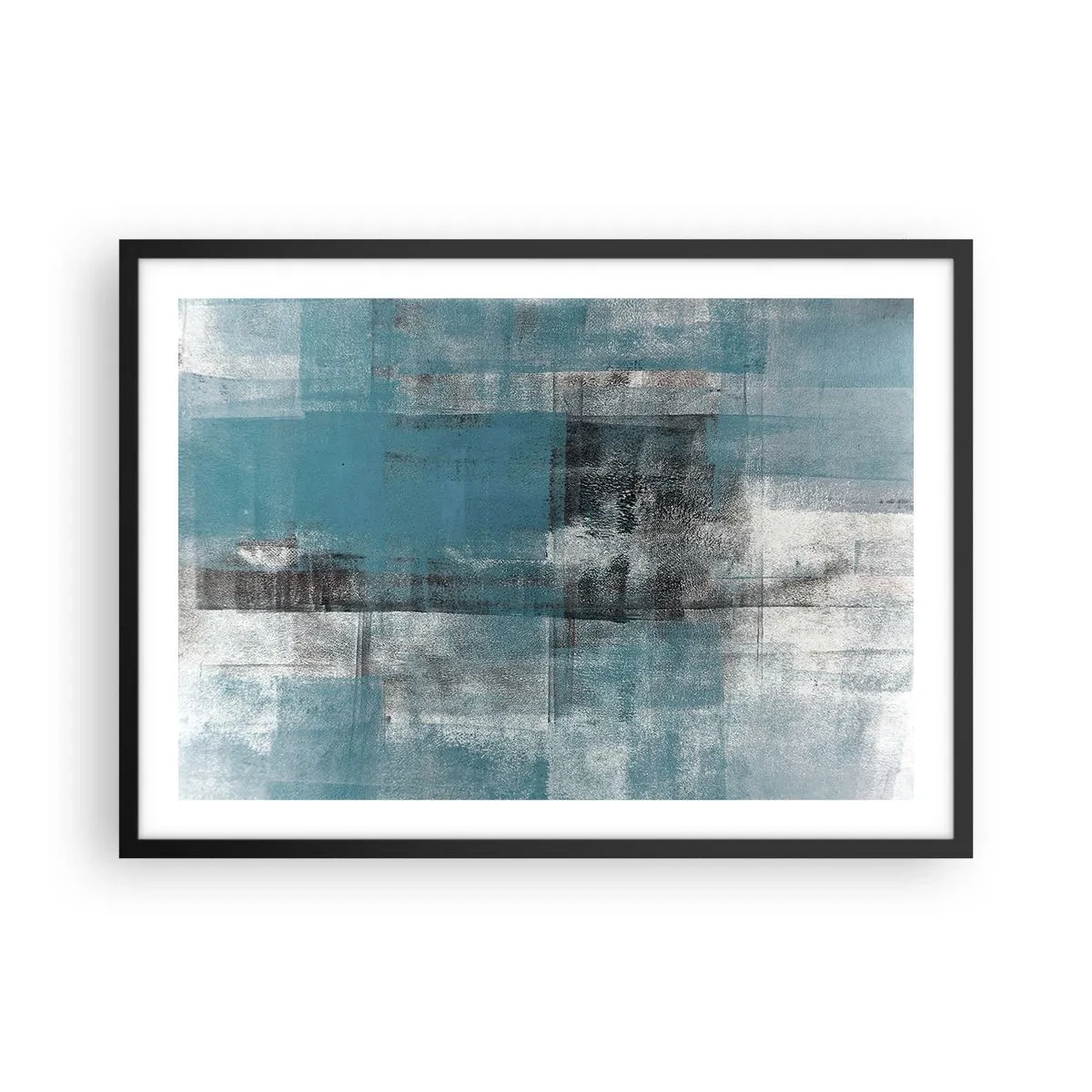 Plakat i sort ramme - Vand og luft - 70x50 cm
