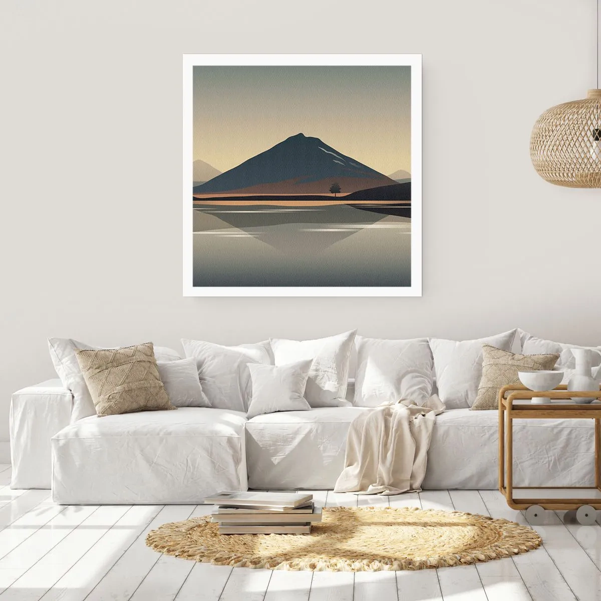 Plakat - Spejlrefleksion - 60x60 cm