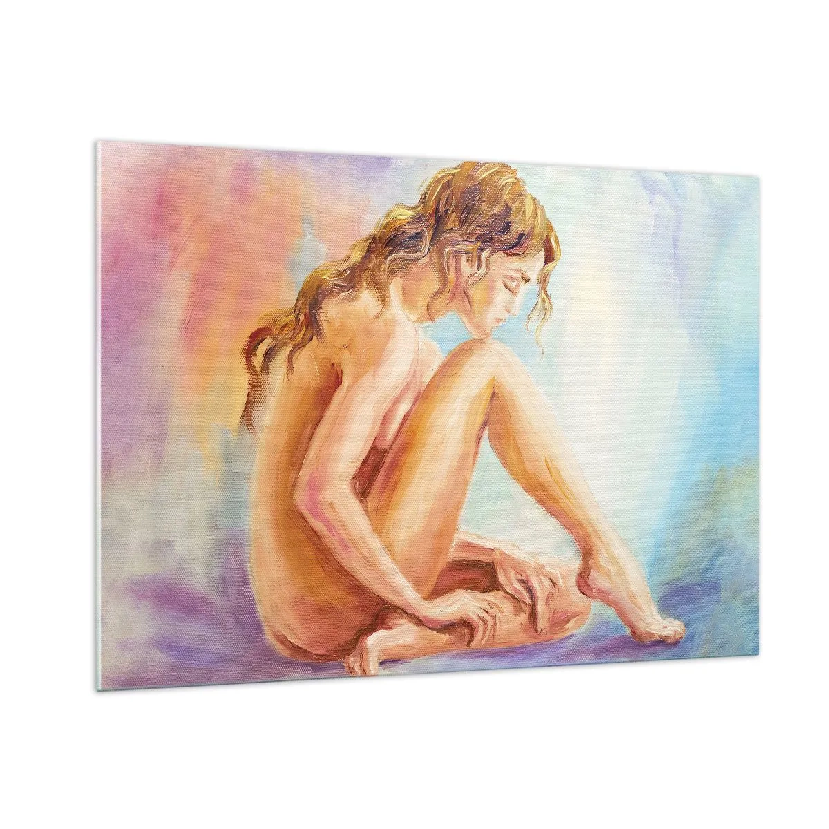 Billede på glas - Ungdomens handling - 100x70 cm