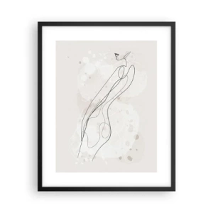 Plakat i sort ramme - At forvilde sig med blikket - 40x50 cm