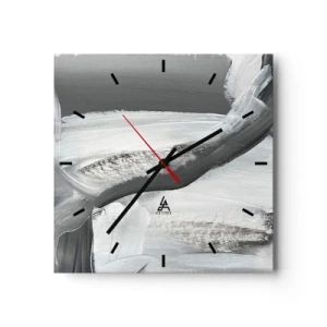 Vægur, Uret - Med beslutsom bevægelse - 30x30 cm