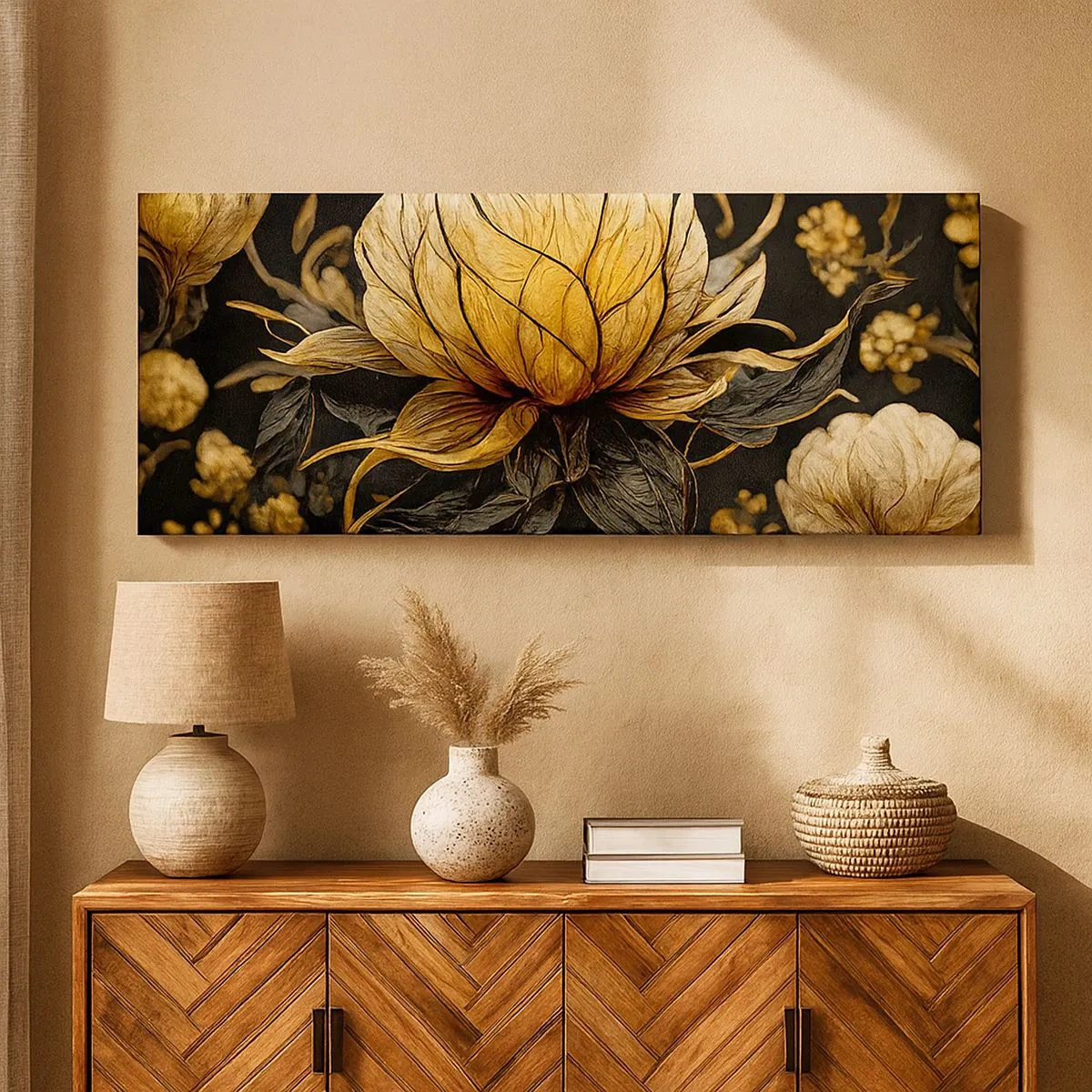 Lærredstryk - Billede på lærred - Subtil skrøbelighed - 100x40 cm