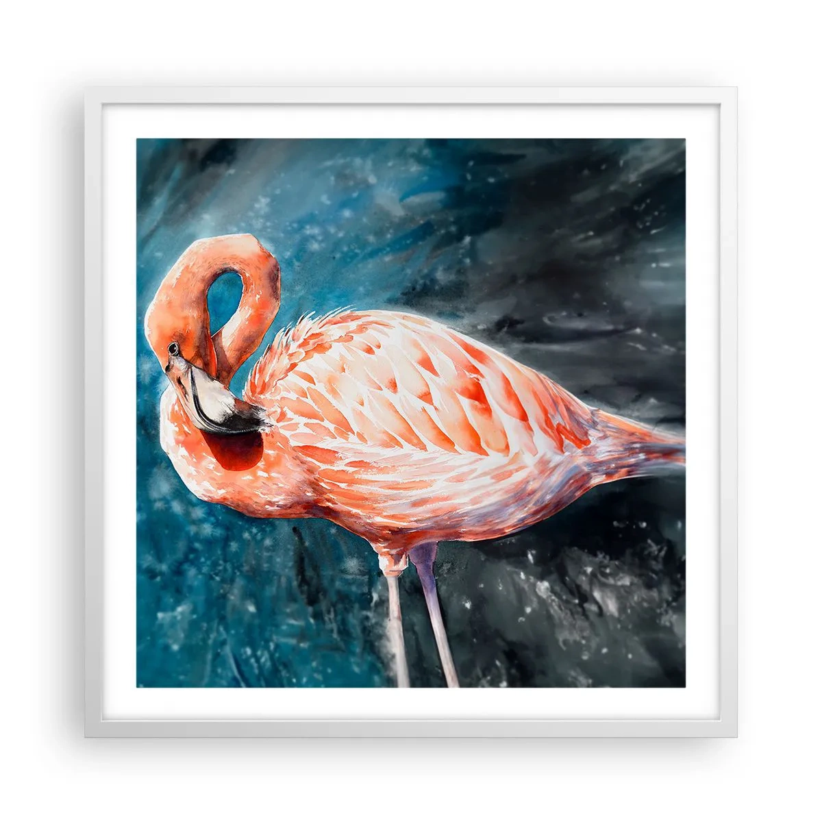 Plakat i hvid ramme - Dekorativ af natur - 60x60 cm