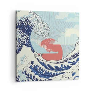 Lærredstryk - Billede på lærred - Fra japanske inspirationer - 50x50 cm