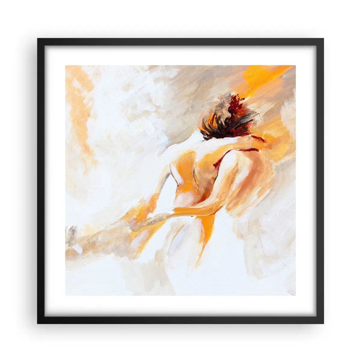 Plakat i sort ramme - I himlen af nærhed - 50x50 cm