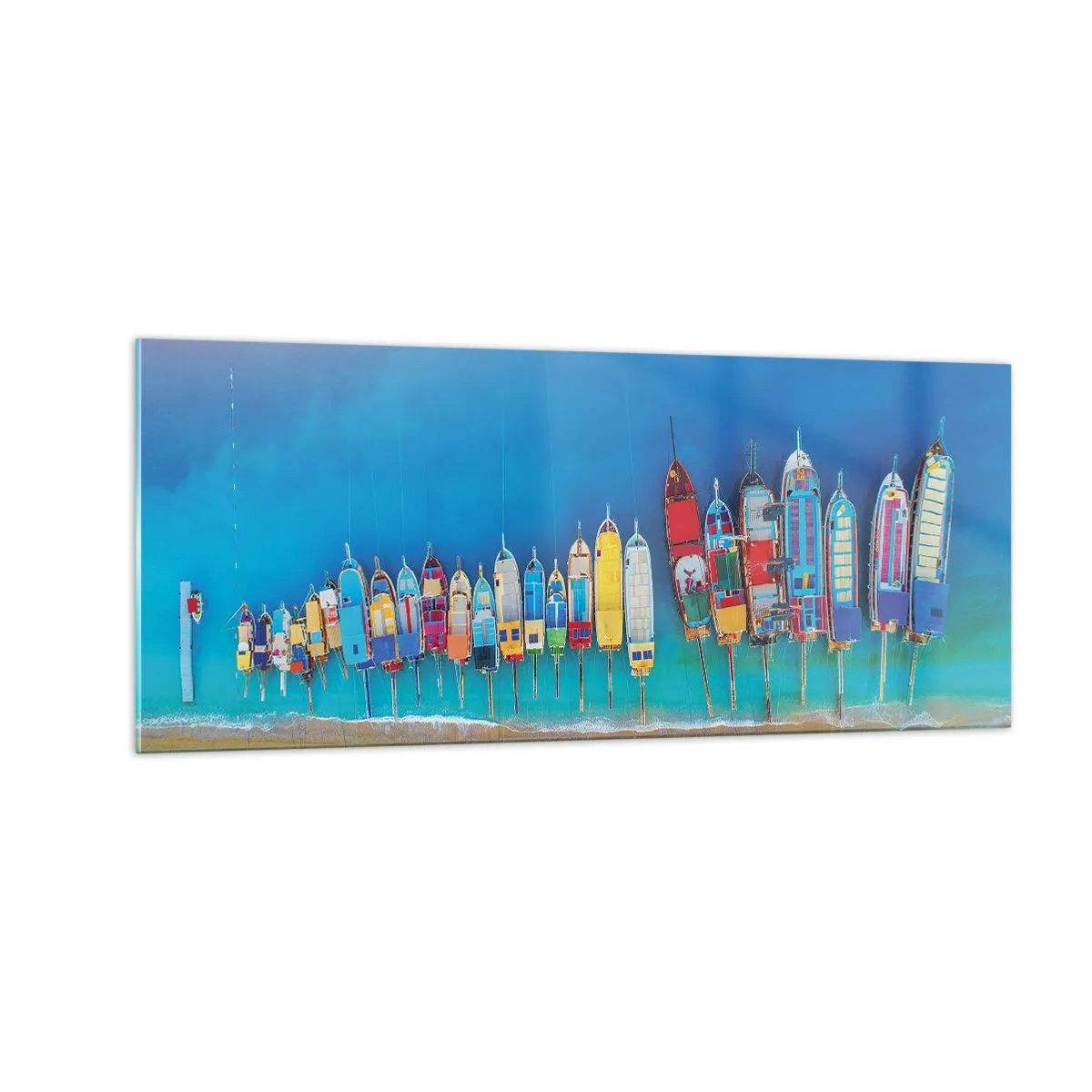 Billede på glas - Fra et fugleperspektiv - 100x40 cm