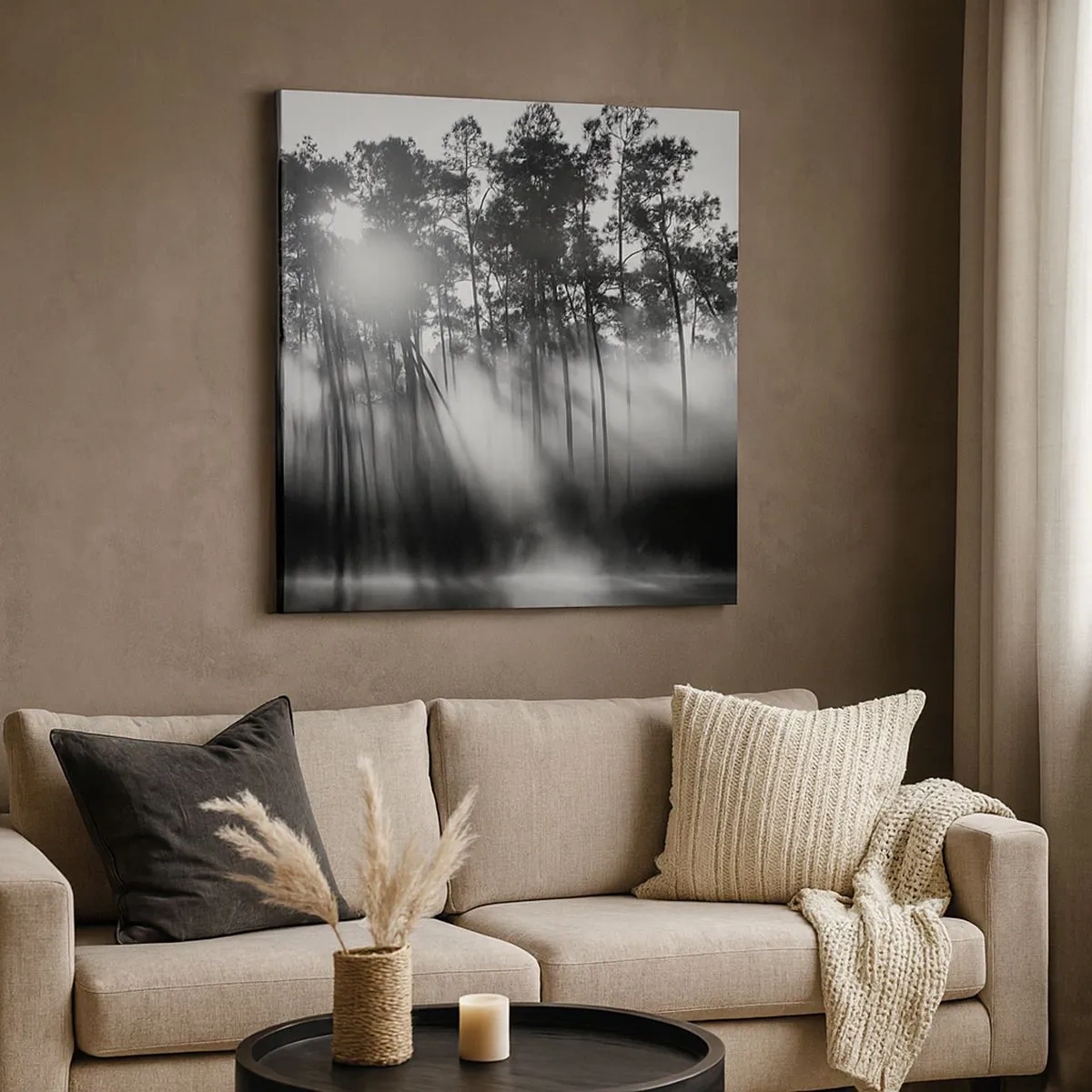 Lærredstryk - Billede på lærred - Ustoppelig sol - 30x30 cm