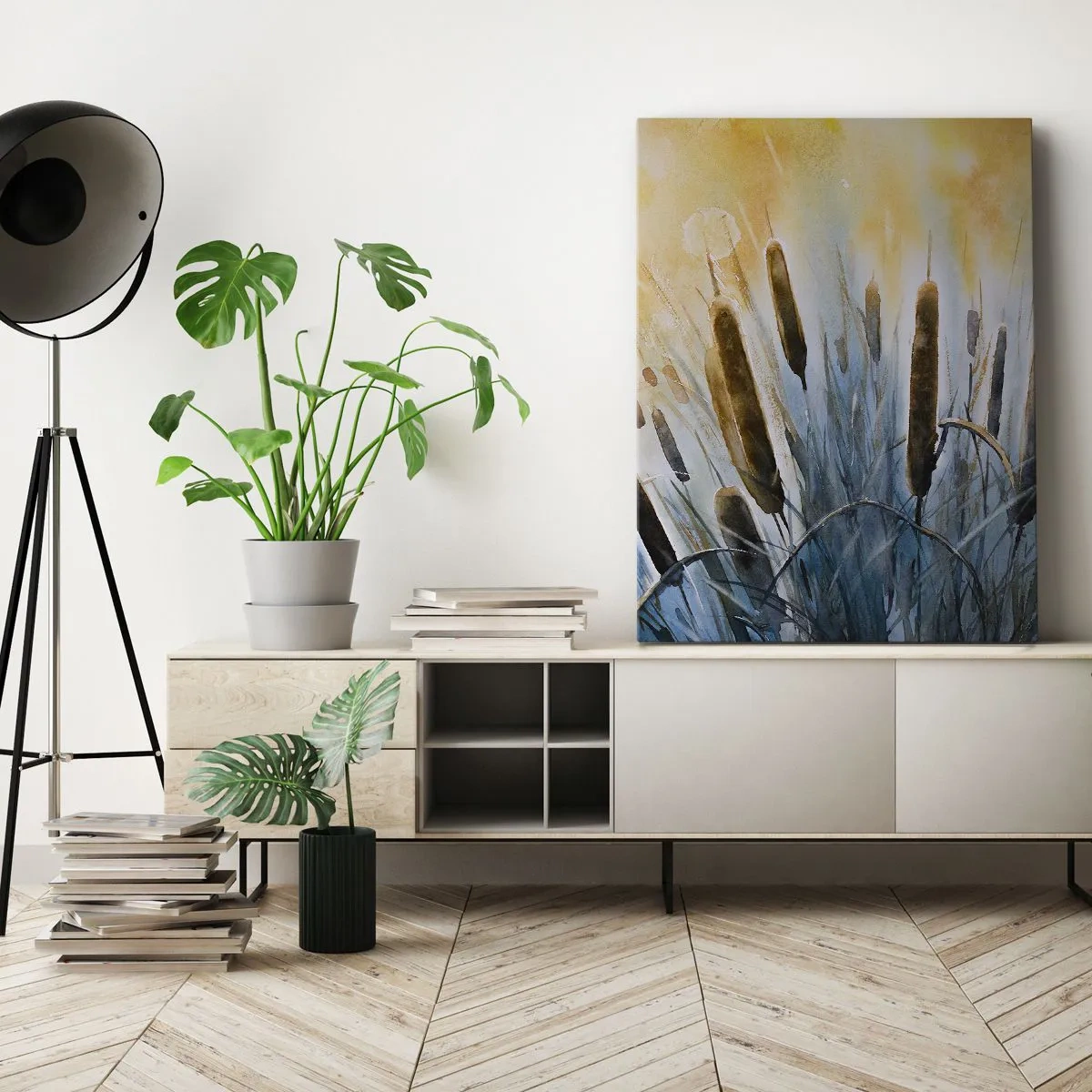 Lærredstryk - Billede på lærred - Vandets kulde, solens varme - 80x120 cm