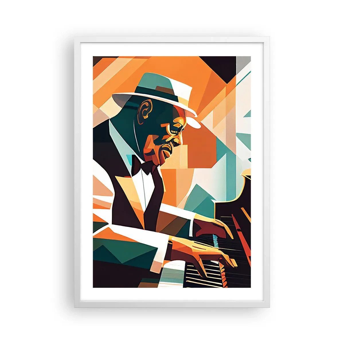 Plakat i hvid ramme - Alt det jazz - 50x70 cm