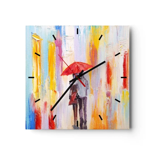 Vægur, Uret - Lad det regne mere - 30x30 cm