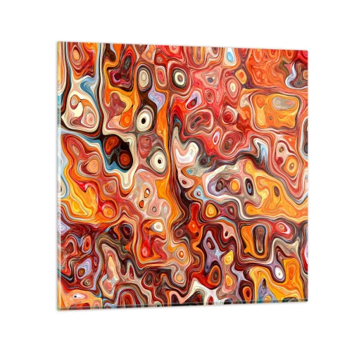 Billede på glas - Hvis nødderne var smeltet i honningen - 40x40 cm