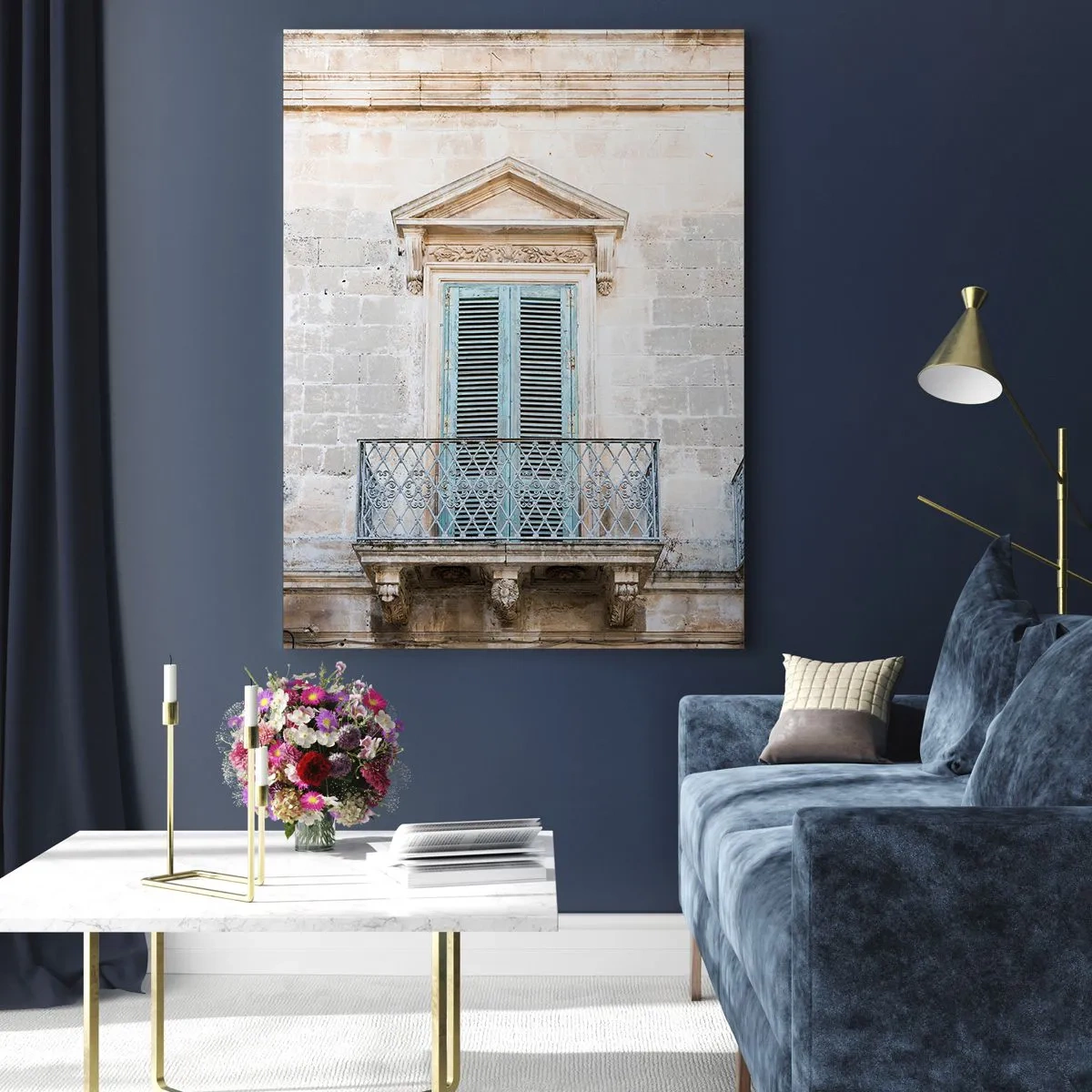 Billede på glas - Den unikke charme i Italien - 70x100 cm