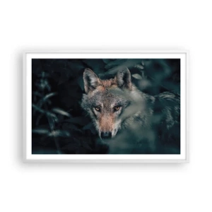 Plakat i hvid ramme - Jæger - 91x61 cm