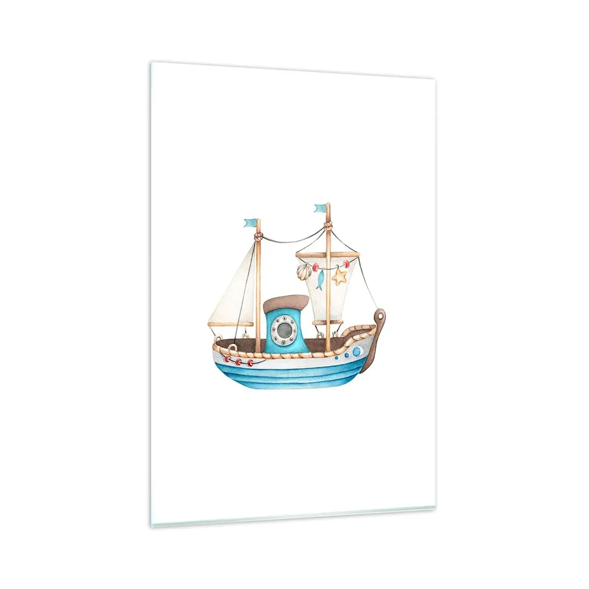 Billede på glas - Ohøj, eventyr! - 80x120 cm