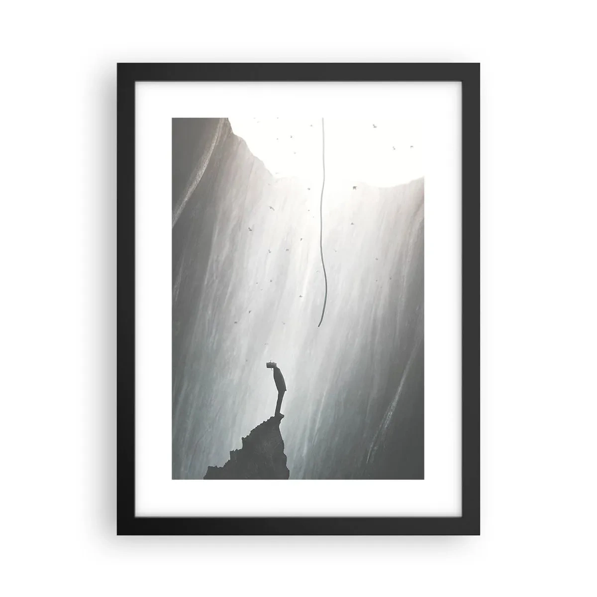 Plakat i sort ramme - Der er altid en vej ud - 30x40 cm