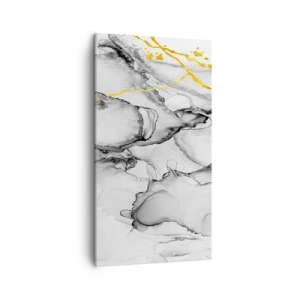 Lærredstryk - Billede på lærred - Sammensætning med guldmotiv - 45x80 cm