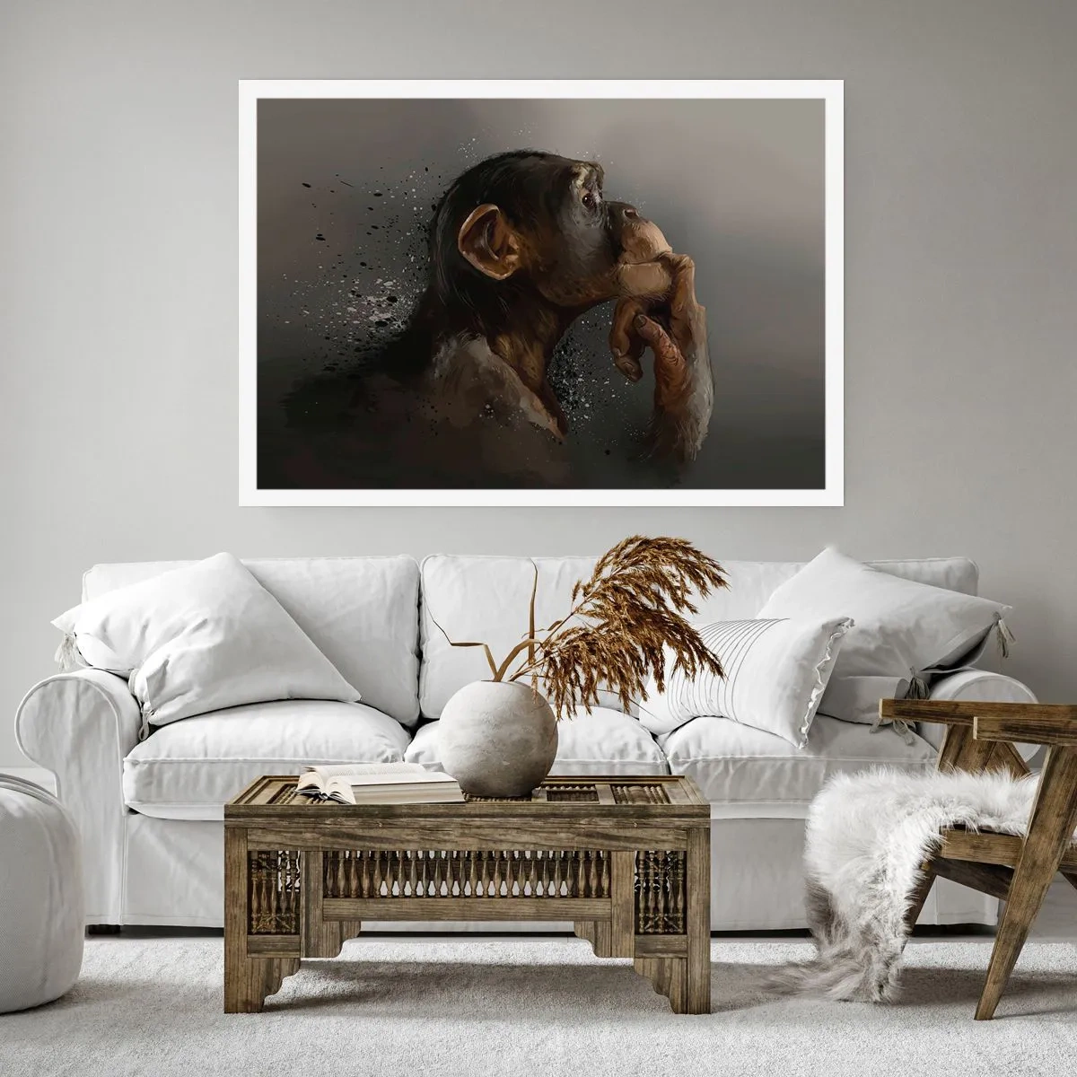 Plakat - Helt sikkert en tænker - 100x70 cm