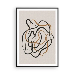 Plakat i sort ramme - Alt er gået galt - 70x100 cm