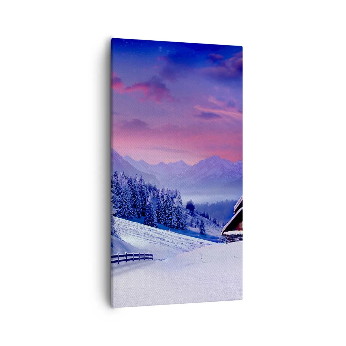 Lærredstryk - Billede på lærred - Stille nat - 55x100 cm