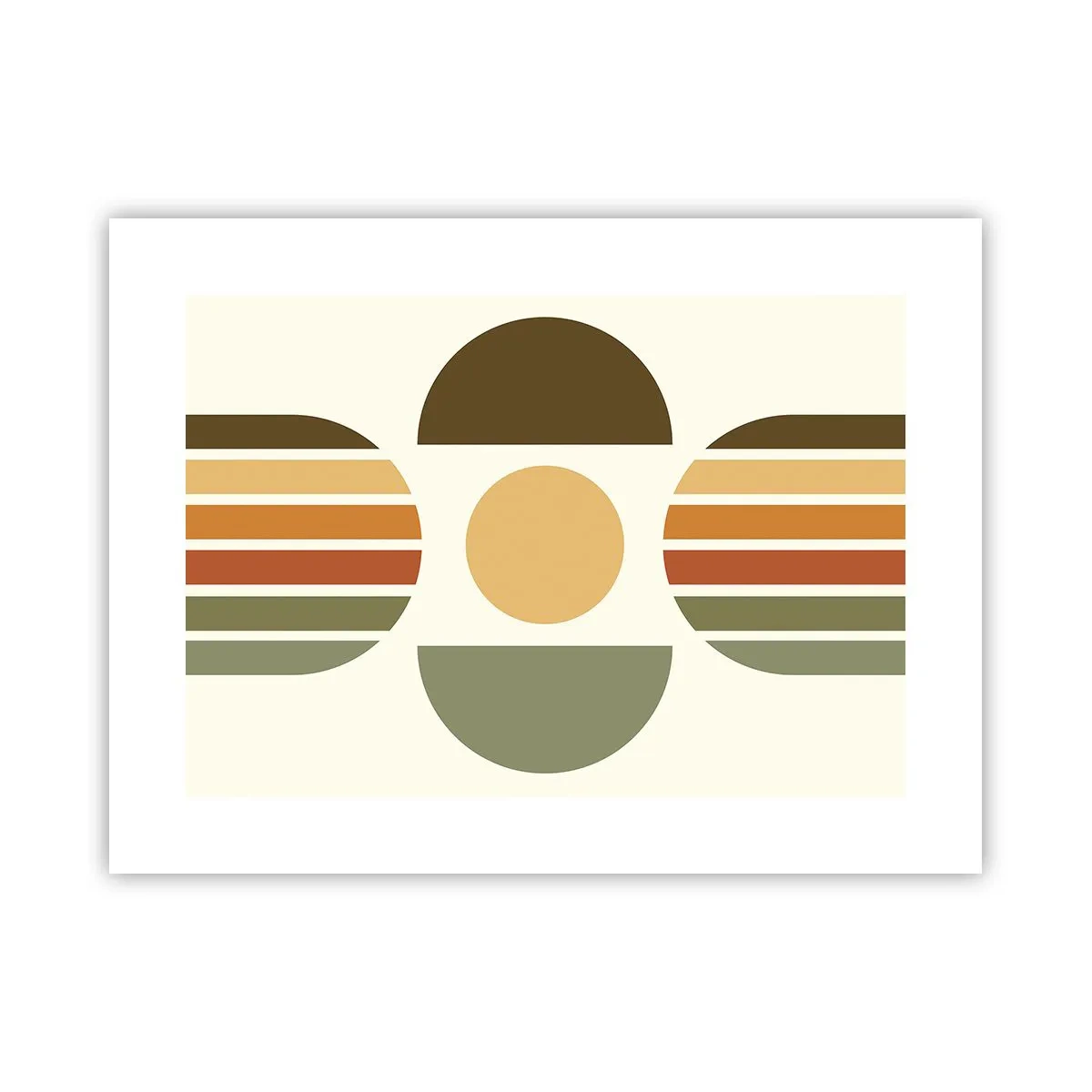 Plakat - I jordfarver - 40x30 cm