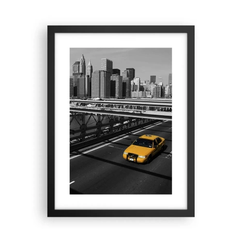 Plakat i sort ramme - Storbyens farve - 30x40 cm