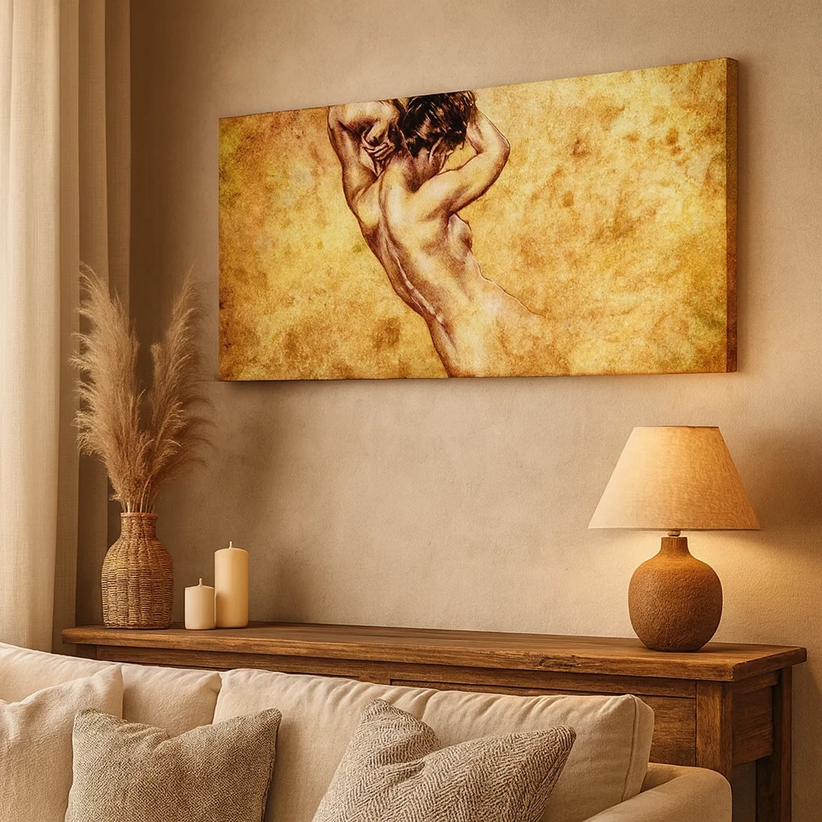 Lærredstryk - Billede på lærred - Afsløret, men stadig et mysterium - 30x30 cm