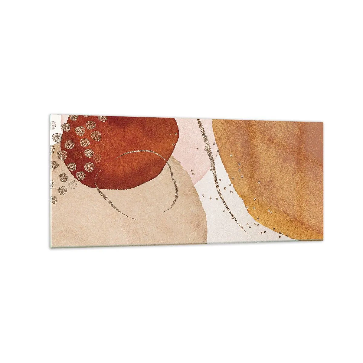 Billede på glas - Rundhed og bevægelse - 120x50 cm