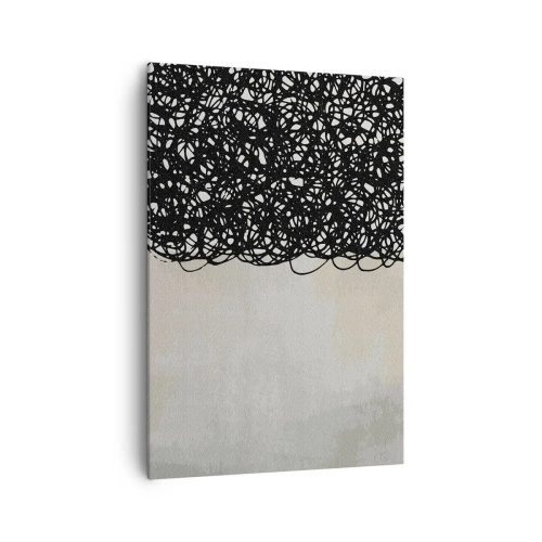 Lærredstryk - Billede på lærred - En hvirvlende abstraktion - 70x100 cm