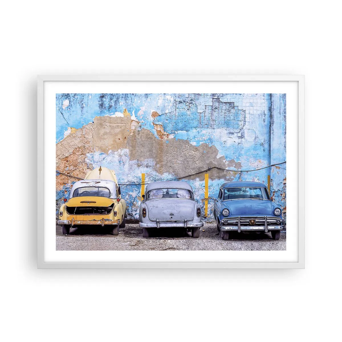 Plakat i hvid ramme - Møde for veteraner - 70x50 cm