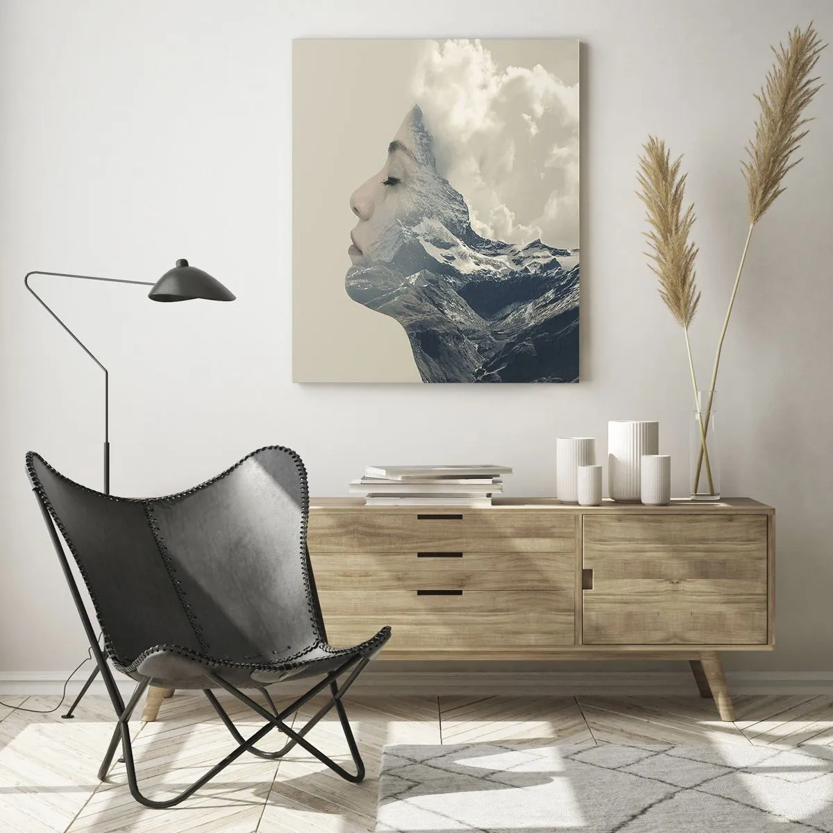 Billede på glas - Skønheden ved elementerne - 70x100 cm