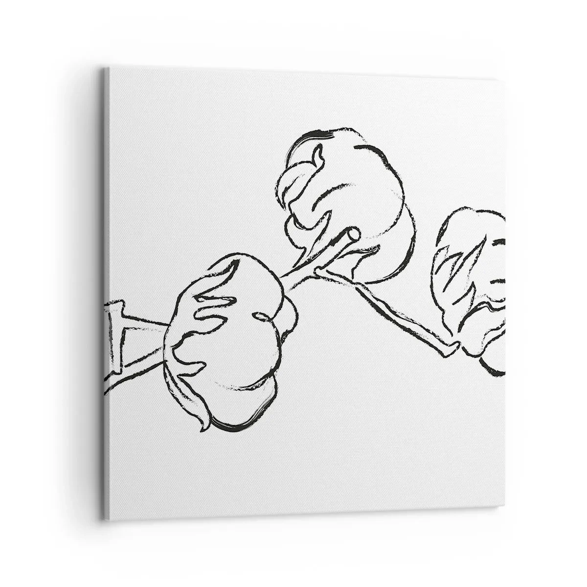 Lærredstryk - Billede på lærred - Bomuld ned - 60x60 cm