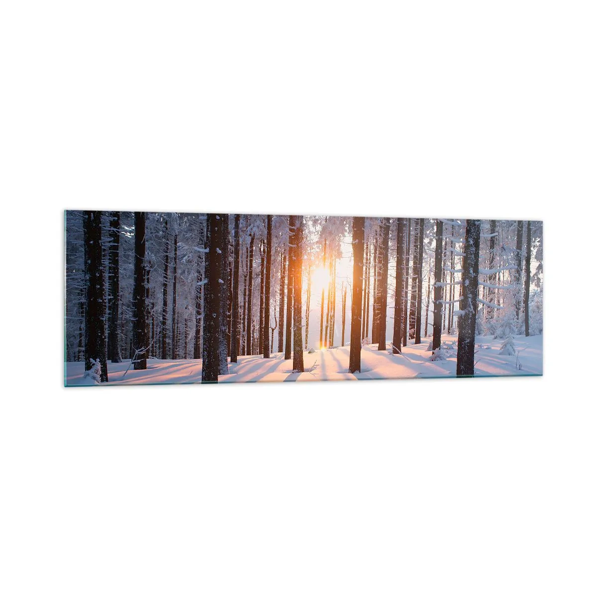 Billede på glas - Klart i sort og hvidt - 160x50 cm