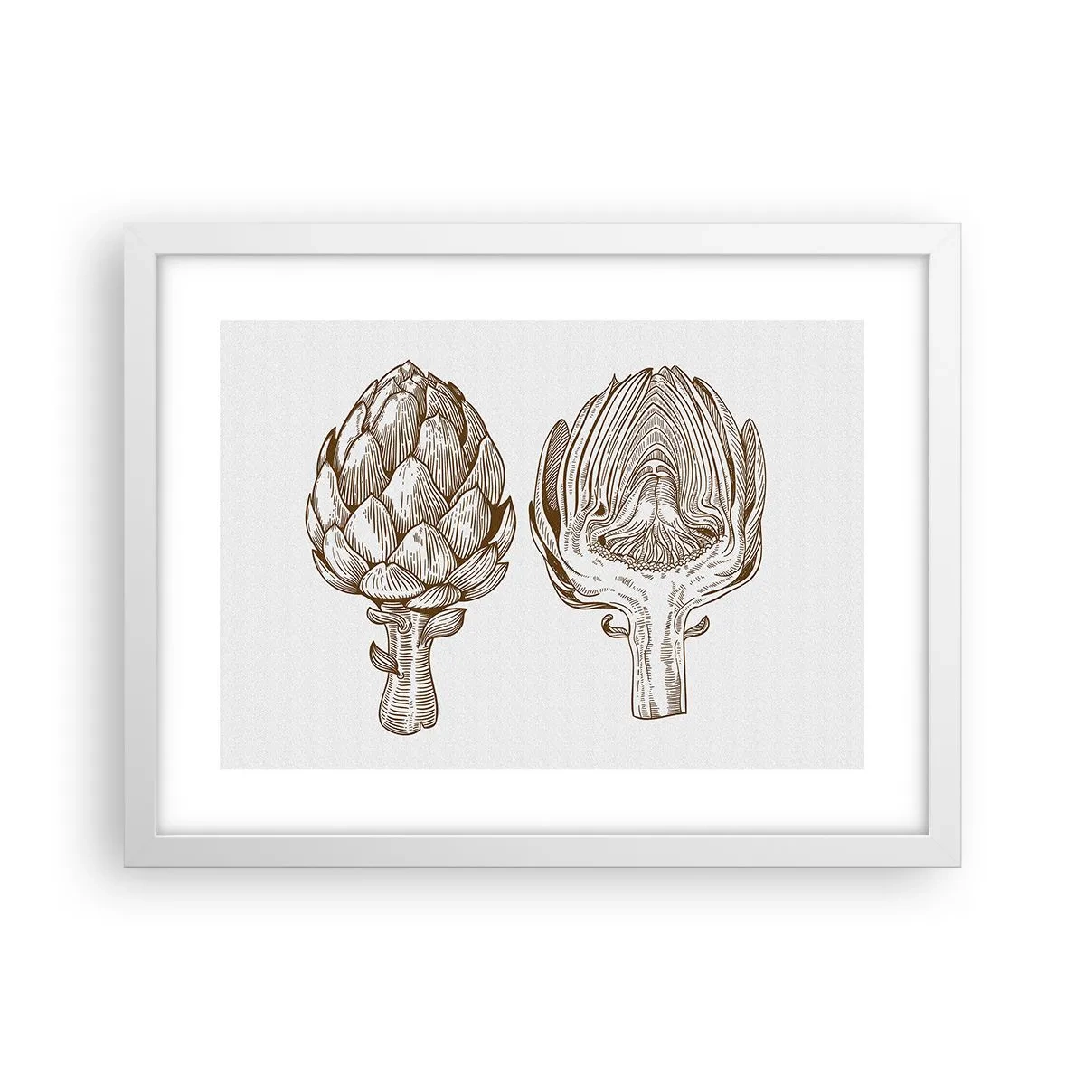 Plakat i hvid ramme - Lektion i anatomi - 40x30 cm