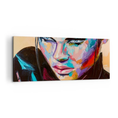 Lærredstryk - Billede på lærred - Vild i hjertet - 120x50 cm