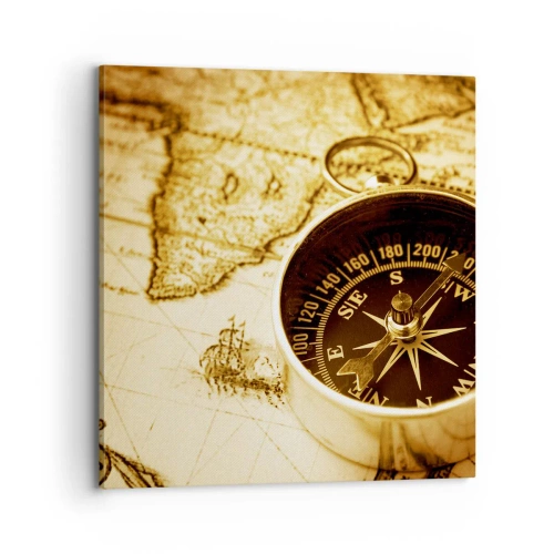 Lærredstryk - Billede på lærred - Øst eller vest? - 70x70 cm