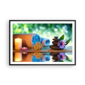 Plakat i sort ramme - Tid til kroppen - 91x61 cm