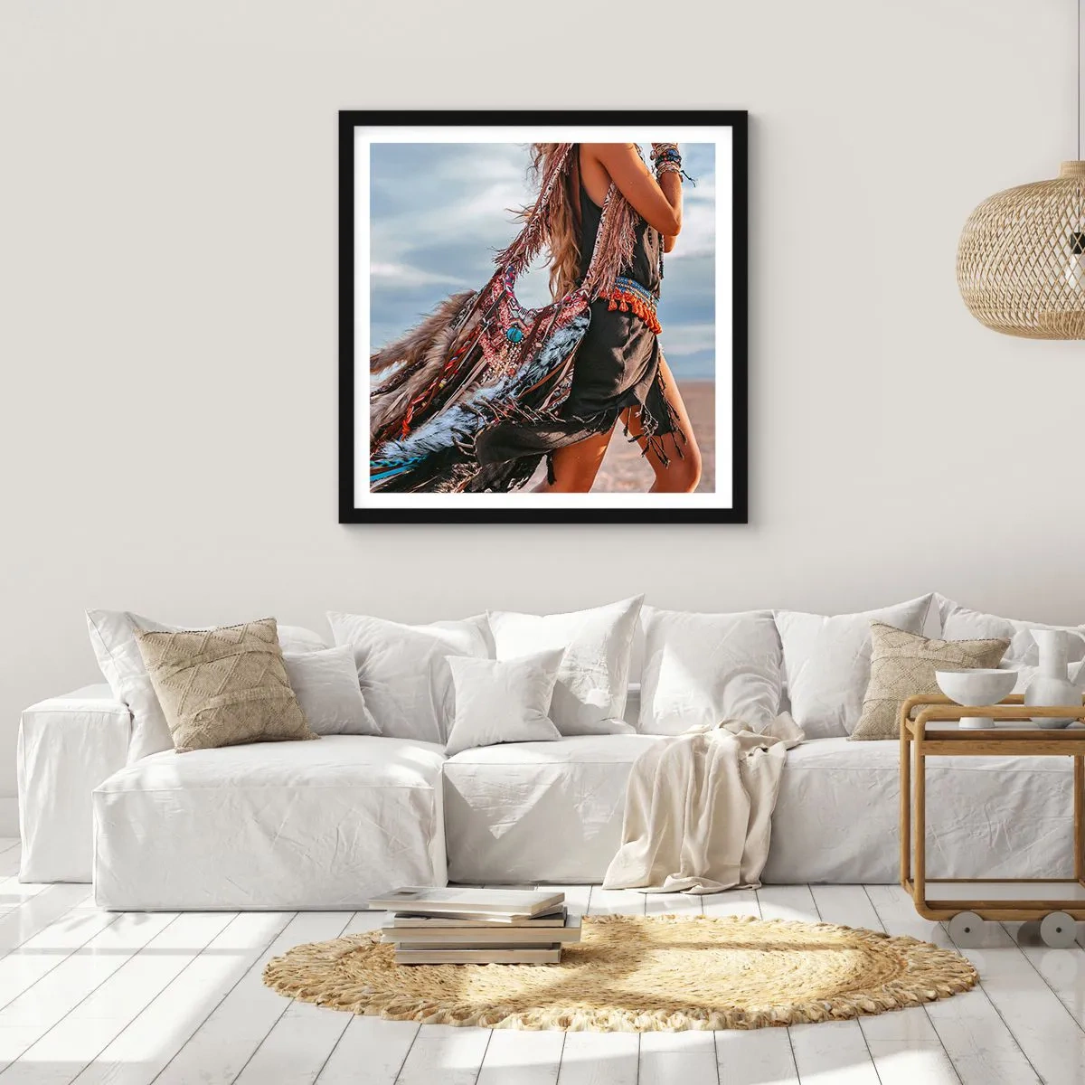 Plakat i sort ramme - Shamanens pige - 50x50 cm