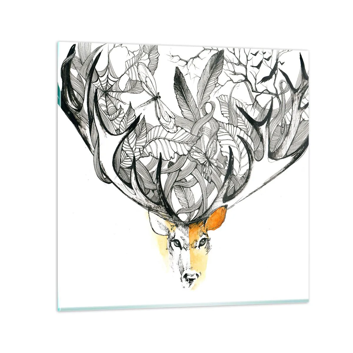 Billede på glas - Horn af overflod - 60x60 cm