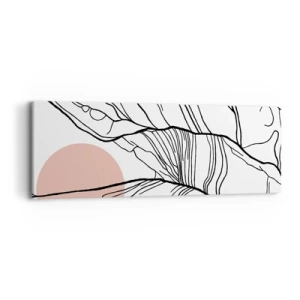 Lærredstryk - Billede på lærred - I et netværk af kviste - 90x30 cm